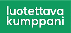 Luotettava kumppani -logo